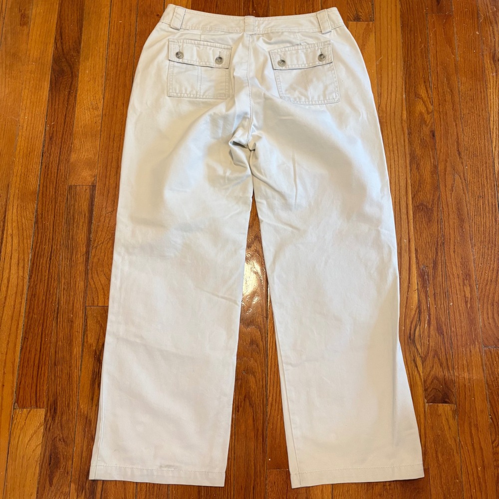 Dockers Women 8P MED Khaki Pants Nouveau Fit Straight Leg Beige 30"X27" - Picture 6 of 7